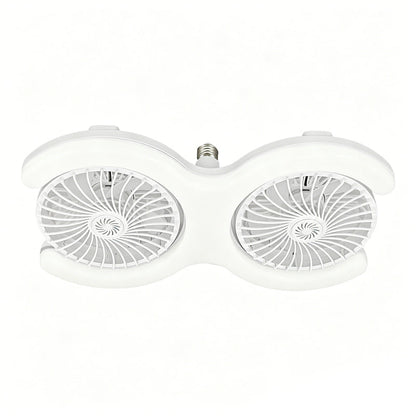 💡🌀 -50% ! Ventilateur de plafond LED double tête – 2 têtes indépendantes, 3 vitesses et télécommande – Idéal pour les grandes pièces ✨