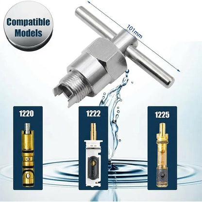 🔧 PROMO LIMITÉE 50% DE RÉDUCTION ! ⚙️ Outil Extracteur Cartouche Robinet – Poignée T Ergonomique, Laiton Durable, DIY Facile 🚿