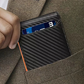 📢💳 PROMO FLASH 50% ! Portefeuille Minimaliste Homme avec Blocage RFID – Cuir Carbone, 11 Emplacements, Clip Acier Inox, Ultra-Slim, Idéal Voyage & Quotidien ✨