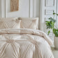 🛏️ 50% DE RÉDUCTION ✨ Parure de housse de couette à plis pincés – Design élégant & finition raffinée – Tissu doux, respirant & lavable – parfaite pour une chambre chic et confortable 🌙🌸