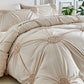 🛏️ 50% DE RÉDUCTION ✨ Parure de housse de couette à plis pincés – Design élégant & finition raffinée – Tissu doux, respirant & lavable – parfaite pour une chambre chic et confortable 🌙🌸