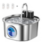 🐱 -50% ! 💧 Fontaine à Eau 3,2L en Inox pour Chats & Chiens – Sans Fil & avec Filtre – Silencieuse, Hygiénique & Facile à Nettoyer – Eau Fraîche Toute la Journée 🐶✨