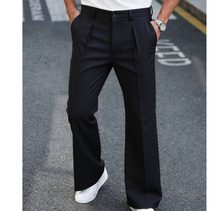 🎉 Soldes 2026 — Plus de 101 000 vendus ! 👖 Pantalon droit drapé doux pour homme – Coupe classique et tissu fluide ✨