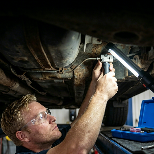 🔧 PROMO FLASH 50 % ! 🚗 Kit d'Outil d'Évasement de Conduite de Frein – 7 Pièces, Acier au Carbone, Opération sur Véhicule, Poignée Ergonomique, Compatible Cuivre/Fer/Aluminium 🏆