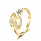 💍 50% DE RÉDUCTION ! ⏳ Bague Initiale Scintillante Ajustable – Cristaux Synthétiques, Finition Polie & Anneau Ouvert – Personnalisable, Chic et Confortable – Parfaite en Cadeau ou au Quotidien ✨💖🌿