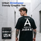 👕 T-Shirt Streetwear Imprimé Dos – Mélange Premium – Graphisme HD & Coupe Décontractée for Homme