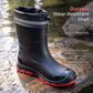 👢 PROMO FLASH 50% DE RÉDUCTION ! 🌧 Bottes de Pluie Étanches Unisex – Mi-Mollet, Semelle Antidérapante, Coque Résistante à l’Usure, Facile à Nettoyer, Noir Rouge/Beige/Noir, Tailles 36-45 🏆