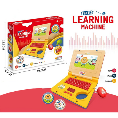💻 50% DE RÉDUCTION! 🧸 Ordinateur Portable Jouet Interactif – Lumières, sons éducatifs & design enfantin – Parfait pour apprendre en s'amusant 🎵