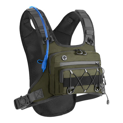 🔥Promotion exceptionnelle : 50 % de réduction🔥 Lot de gilets de cyclisme avant et arrière pour homme – Compatible avec un système d'hydratation, 3 L de capacité de rangement, maille respirante 🏃