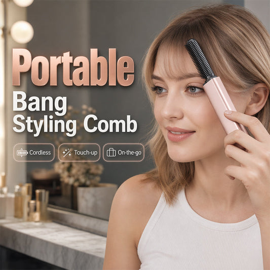 💇‍♀️✨ Peigne portatif pour franges, coiffage rapide et léger, parfait pour retoucher sa coiffure en déplacement