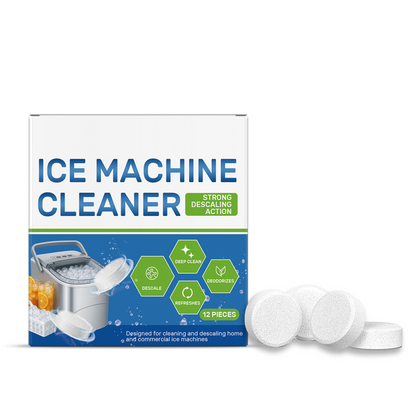 🧊 PROMO FLASH 50% DE RÉDUCTION ! 🧼 Nettoyant pour Machine à Glaçons – Action Détartrante Puissante, Acide Citrique, Élimine les Odeurs, Améliore les Performances, 12 Pièces/Boîte, Lot de 1/2 🏆