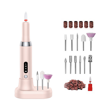 🔋 Perceuse à Ongles Électrique Sans Fil – Portable, rechargeable & base de chargement – Manucure professionnelle à domicile en toute simplicité ✨