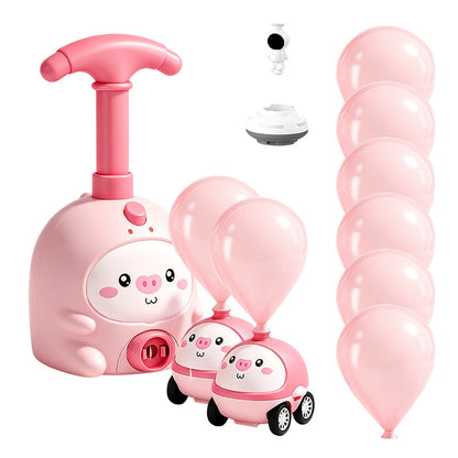 🎈 PROMO FLASH 50% DE RÉDUCTION ! 🚗 Ensemble de Lanceur de Ballons Aérodynamique – Propulsion Manuelle Sans Piles, Bords Arrondis Sécurisés, Mode Course Sol/Vol, Rose/Bleu/Jaune, Plusieurs Types 🏆