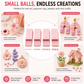 💅 PROMO FLASH 50% DE RÉDUCTION ! 🎨 Plaques de Fabrication de Billes d’Argile – 4 Tailles de Précision (2/3/4/5mm), Double Face, PLA Léger, pour Ongles 3D/Bijoux/Miniatures, Rose/Gris/Blanc 🏆