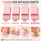 💅 PROMO FLASH 50% DE RÉDUCTION ! 🎨 Plaques de Fabrication de Billes d’Argile – 4 Tailles de Précision (2/3/4/5mm), Double Face, PLA Léger, pour Ongles 3D/Bijoux/Miniatures, Rose/Gris/Blanc 🏆