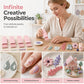 💅 PROMO FLASH 50% DE RÉDUCTION ! 🎨 Plaques de Fabrication de Billes d’Argile – 4 Tailles de Précision (2/3/4/5mm), Double Face, PLA Léger, pour Ongles 3D/Bijoux/Miniatures, Rose/Gris/Blanc 🏆