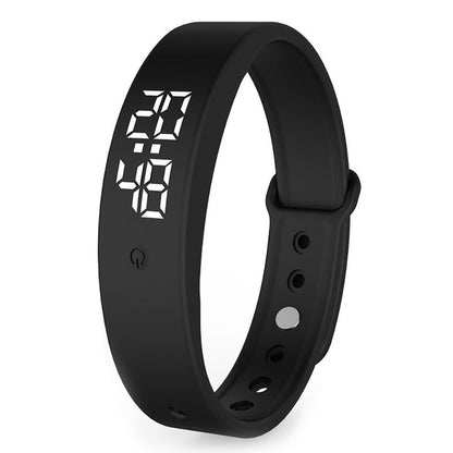 💤 50% DE RÉDUCTION ! ⌚ Montre Connectée Vibration Silencieuse SmartSense – Plastique + Caoutchouc – Écran LCD Couleur & Étanche 50 m for Réveil Discret & Santé