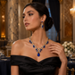 💎 50% DE RÉDUCTION! ✨ Parure Collier & Boucles d'Oreilles Goutte Scintillante – Alliage & strass, 52 cm / 3,5 cm – Idéale pour mariage, soirée & occasions spéciales 🌟