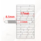 🧰📐 Clous en acier au carbone pour moulures – Tête en losange, revêtement anticorrosion et pose facile