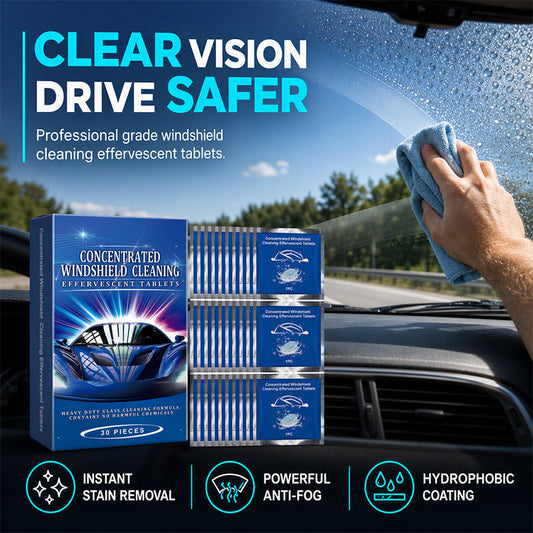 ⏰ PROMO FLASH : 50% DE RÉDUCTION ! Pastilles Effervescentes Nettoyantes pour Pare-Brise – pH Neutre & Revêtement Hydrophobe for Vision Claire en Toute Condition 🚗✨
