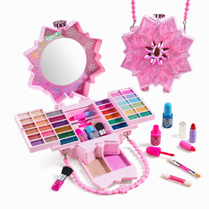 👑 PROMO FLASH : 50% DE RÉDUCTION ! Coffret de Maquillage Lavable Princesse – Formule Douce & Valisette Portable for Des Heures de Jeu Créatif 🎁✨