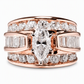 💍 50% DE RÉDUCTION! ✨ Bague de fiançailles zircone – Taille marquise & éclat royal 🌸