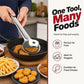 🥢 Pince 2-en-1 en acier inoxydable pour filtres à huile – Un outil pratique pour filtrer les aliments en cuisine ✨
