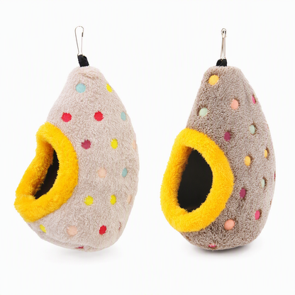 🐦 OFFRE LIMITÉE : -50 % 🥚 Nid suspendu en coton pour oiseaux, forme d’œuf, polaire double épaisseur, refuge chaud pour l’hiver