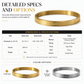 🌸 -50% ! ✨ Bangle en acier titane plaqué or 18K – Finition miroir éclatante, gravure de lettres délicate & acier premium anti-oxydation – Élégance hypoallergénique pour un port quotidien 💛