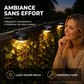 Lampes solaires LED étanches d'extérieur pour gouttière et mur