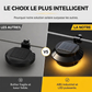 Lampes solaires LED étanches d'extérieur pour gouttière et mur