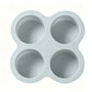 📢📢50% DE RÉDUCTION !! ⏰ Moule rond en silicone de 10 cm pour friteuse à air – 3 ou 4 cavités, démoulage facile et cuisson polyvalente