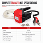 ⏳ Offre limitée −50% ⏰ Pompe Électrique à Engrenage 2ème Génération 12V/24V – Transfert Auto-Amorceur Diesel, Huile Moteur & Hydraulique