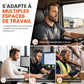 Casque de centre d'appels Bluetooth sans fil avec réduction de bruit ambiant ENC et appairage automatique, adapté au service client et aux conducteurs de camions