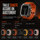 Bracelet de montre connectée intégré avec étui de protection, bracelet de sport translucide à blocs de couleurs pour montres de 40 mm, 41 mm, 42 mm, 44 mm, 45 mm, 46 mm et 49 mm