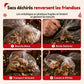 Lot de 50 sachets à bonbons de Noël, pochettes zippées autoportantes à motif dessin animé pour l'emballage de croustillants aux flocons de neige, de biscuits et d'aliments cuisinés