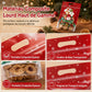 Lot de 50 sachets à bonbons de Noël, pochettes zippées autoportantes à motif dessin animé pour l'emballage de croustillants aux flocons de neige, de biscuits et d'aliments cuisinés