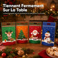 Lot de 50 sachets à bonbons de Noël, pochettes zippées autoportantes à motif dessin animé pour l'emballage de croustillants aux flocons de neige, de biscuits et d'aliments cuisinés