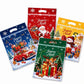 Lot de 50 sachets à bonbons de Noël, pochettes zippées autoportantes à motif dessin animé pour l'emballage de croustillants aux flocons de neige, de biscuits et d'aliments cuisinés