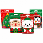 Lot de 50 sachets à bonbons de Noël, pochettes zippées autoportantes à motif dessin animé pour l'emballage de croustillants aux flocons de neige, de biscuits et d'aliments cuisinés