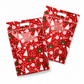 Lot de 50 sachets à bonbons de Noël, pochettes zippées autoportantes à motif dessin animé pour l'emballage de croustillants aux flocons de neige, de biscuits et d'aliments cuisinés