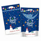Lot de 50 sachets à bonbons de Noël, pochettes zippées autoportantes à motif dessin animé pour l'emballage de croustillants aux flocons de neige, de biscuits et d'aliments cuisinés