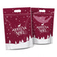 Lot de 50 sachets à bonbons de Noël, pochettes zippées autoportantes à motif dessin animé pour l'emballage de croustillants aux flocons de neige, de biscuits et d'aliments cuisinés