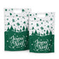 Lot de 50 sachets à bonbons de Noël, pochettes zippées autoportantes à motif dessin animé pour l'emballage de croustillants aux flocons de neige, de biscuits et d'aliments cuisinés