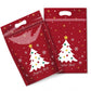Lot de 50 sachets à bonbons de Noël, pochettes zippées autoportantes à motif dessin animé pour l'emballage de croustillants aux flocons de neige, de biscuits et d'aliments cuisinés