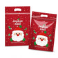 Lot de 50 sachets à bonbons de Noël, pochettes zippées autoportantes à motif dessin animé pour l'emballage de croustillants aux flocons de neige, de biscuits et d'aliments cuisinés