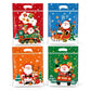 Lot de 50 sachets à bonbons de Noël, pochettes zippées autoportantes à motif dessin animé pour l'emballage de croustillants aux flocons de neige, de biscuits et d'aliments cuisinés