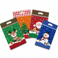 Lot de 50 sachets à bonbons de Noël, pochettes zippées autoportantes à motif dessin animé pour l'emballage de croustillants aux flocons de neige, de biscuits et d'aliments cuisinés