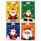 Lot de 50 sachets à bonbons de Noël, pochettes zippées autoportantes à motif dessin animé pour l'emballage de croustillants aux flocons de neige, de biscuits et d'aliments cuisinés