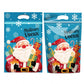 Lot de 50 sachets à bonbons de Noël, pochettes zippées autoportantes à motif dessin animé pour l'emballage de croustillants aux flocons de neige, de biscuits et d'aliments cuisinés